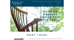 Desktop Screenshot of michaelbrownchairmaker.com